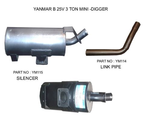 yanmar mini excavator mufflers|yanmar parts.